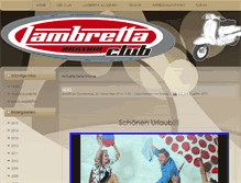 Tablet Screenshot of lambrettaclub.at